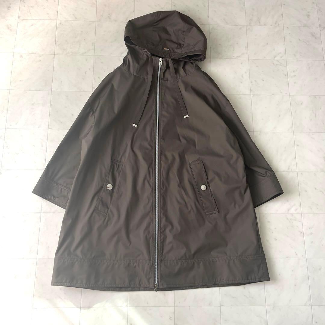 未使用美品♡ヘルノ ナイロンコート モッズコート ロング フード カーキ 46