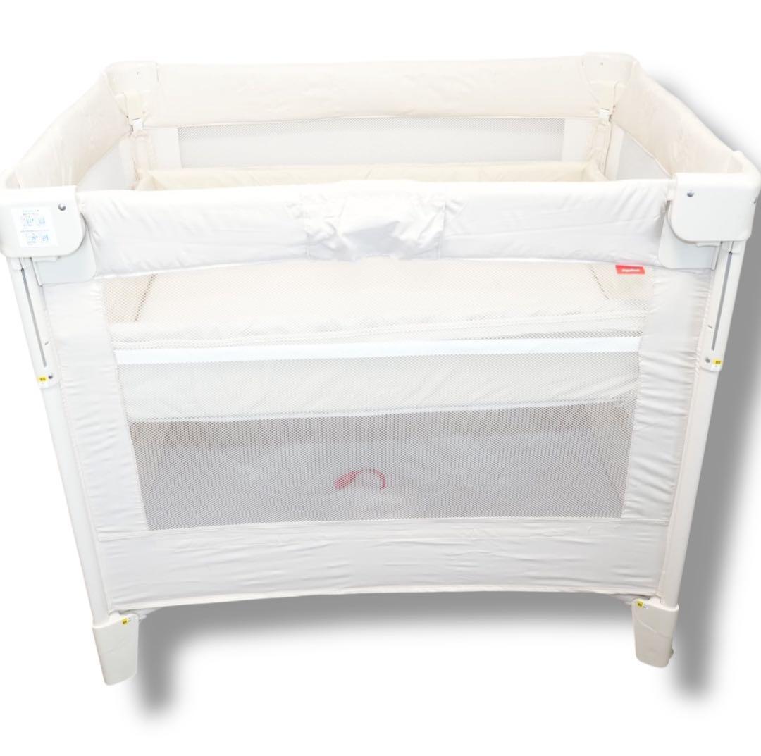 【超美品】Aprica／COCONEL AIR ココネルエアー ホワイトベージュ