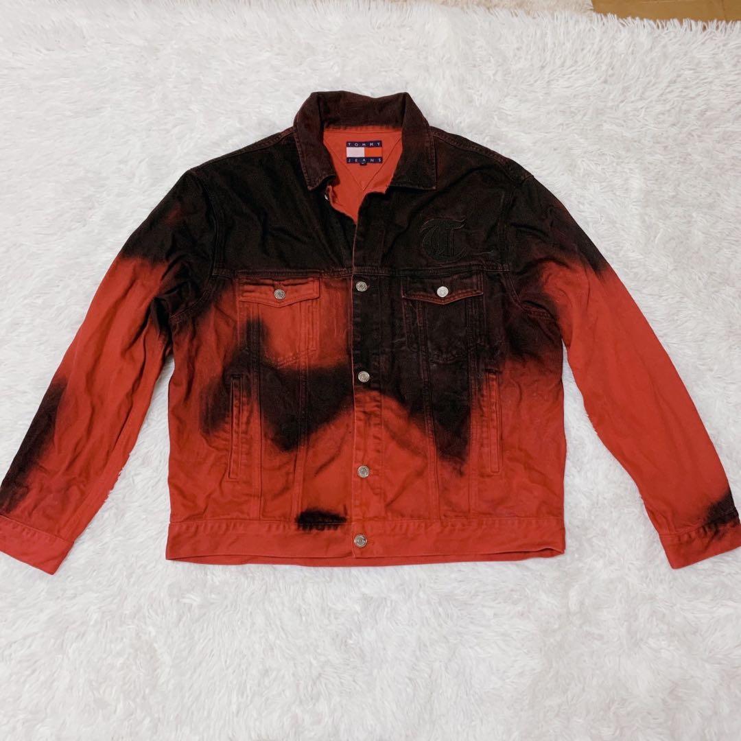 トミーヒルフィガー ガーメントダイ デニム トラッカージャケット Mサイズ