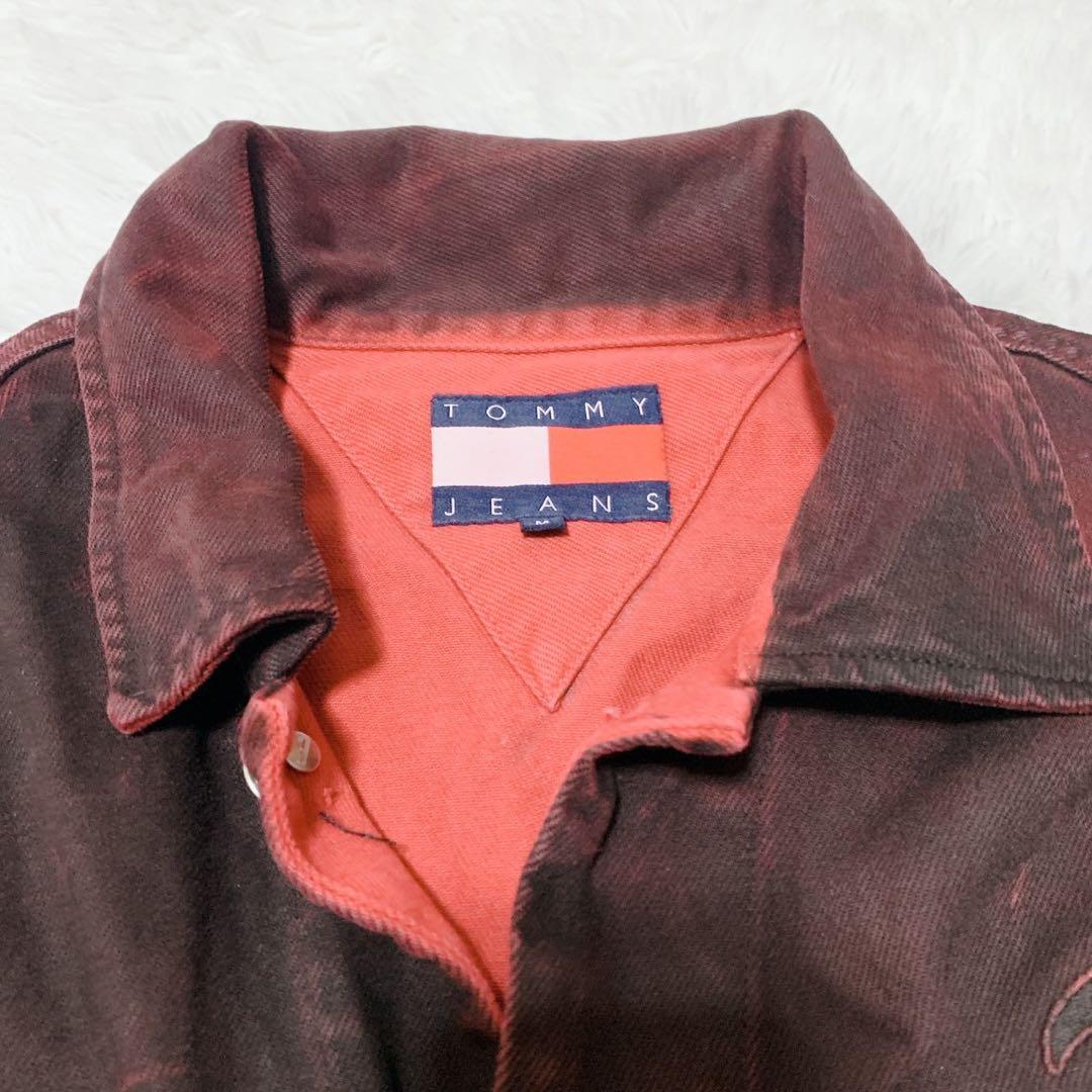 トミーヒルフィガー ガーメントダイ デニム トラッカージャケット Mサイズ