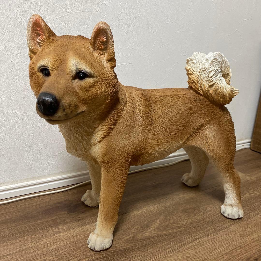 柴犬　置物　大きいサイズ　玄関　オブジェ