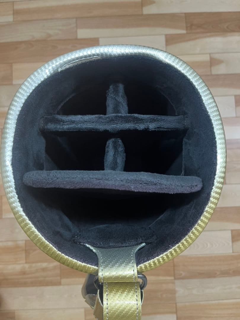 Piretti ゴルフキャディバッグ ホワイト/ゴールド