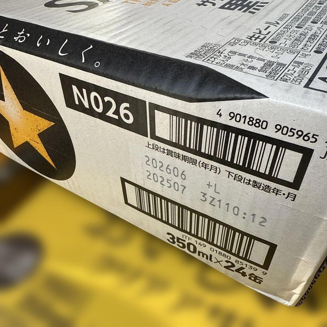 サッポロ 生ビール 黒ラベル 350ml 2ケース