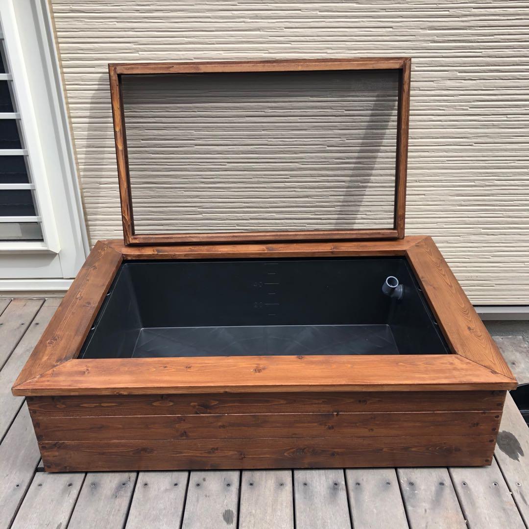 majikata様オーダー品　ビオトープ木枠　トロ舟60用　網枠付き