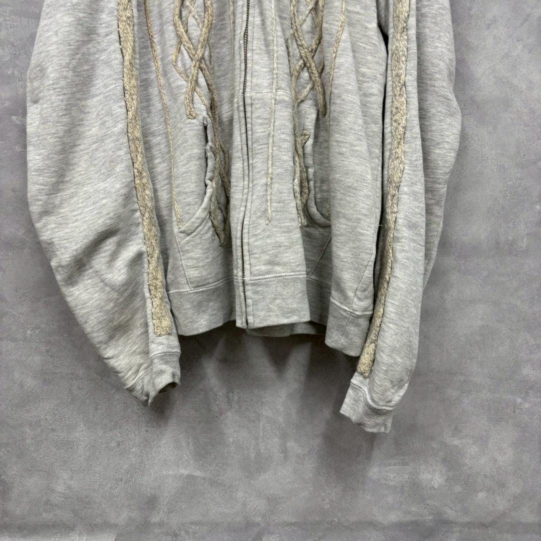 keisuke kanda ニット装飾 象ワンポイントパーカー　 N1163