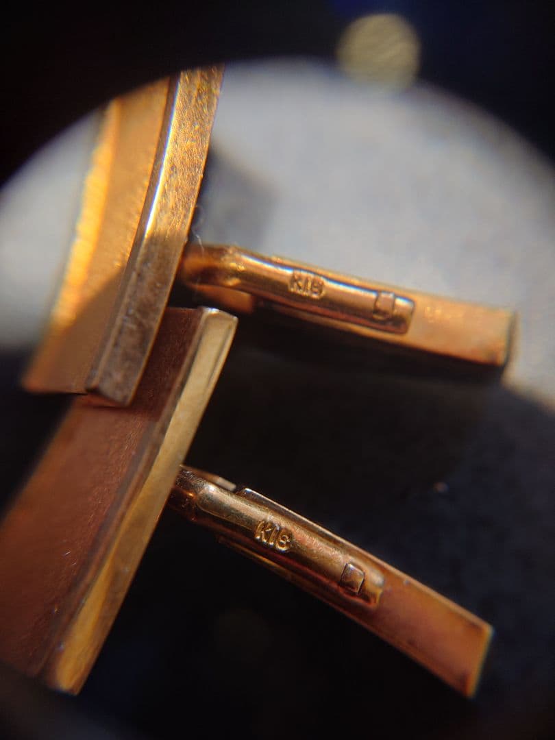 あ*3様 K18金 カフリンクス