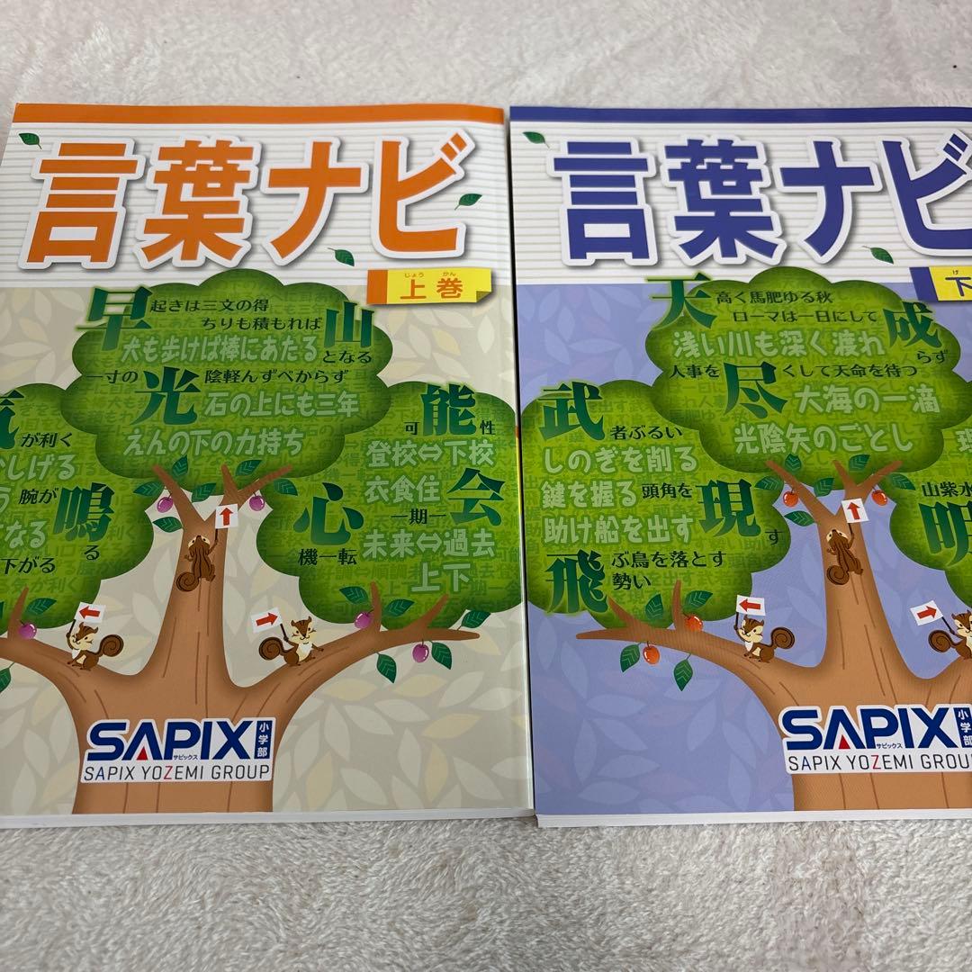 言葉ナビ 上巻 下巻　SAPIX