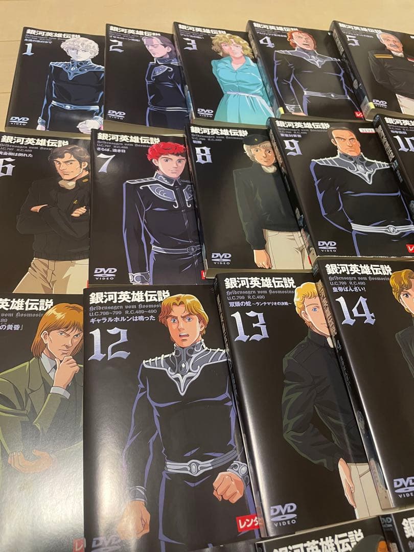 銀河英雄伝説 dvd 全28巻　レンタル