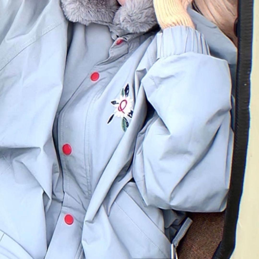 『美品』韓国スノーボードウェア レディース M ライトブルー