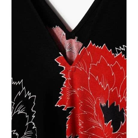 【カヤ】錦秋　ならい　ワンピース　冬　ワンピ　マキシ丈　着物　和柄　漢服