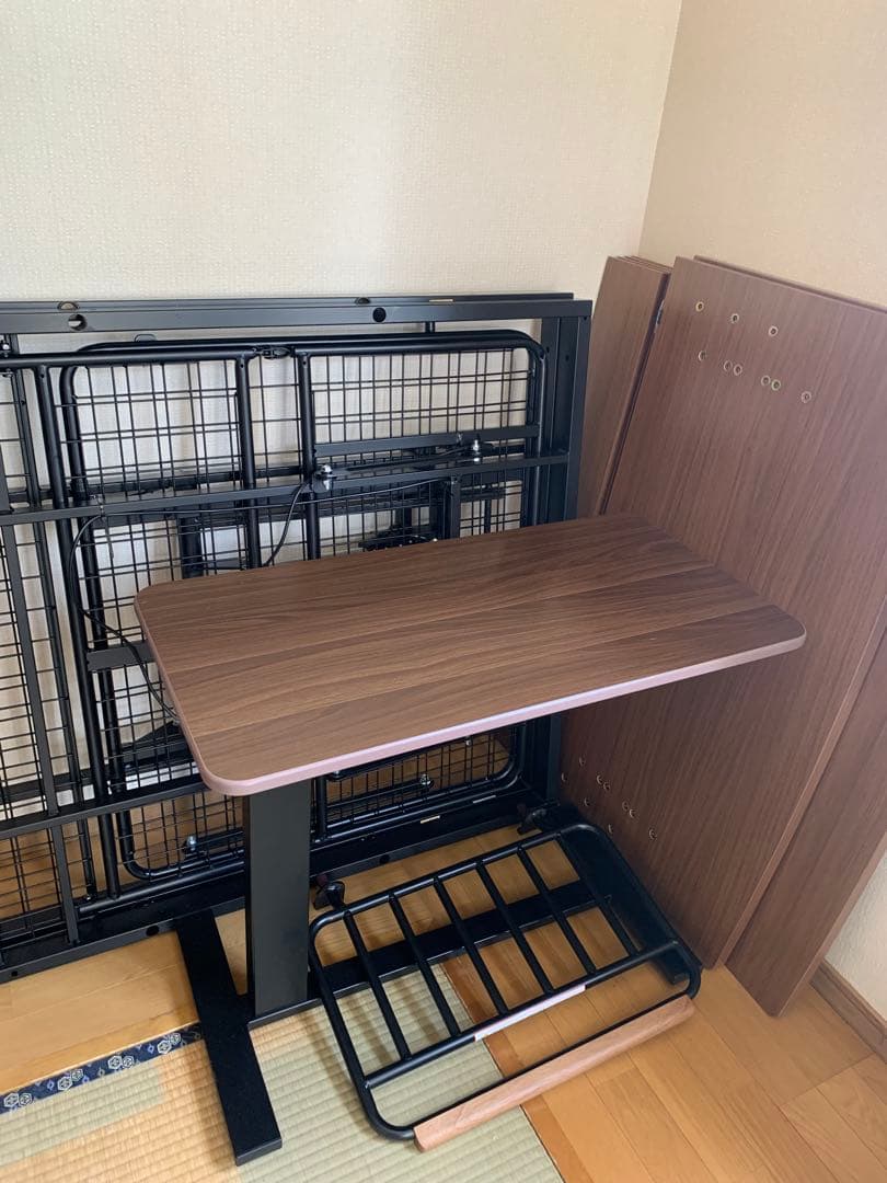 【あかぽんさん専用】ニトリ　リクライニングベット・昇降テーブル・ベットガード