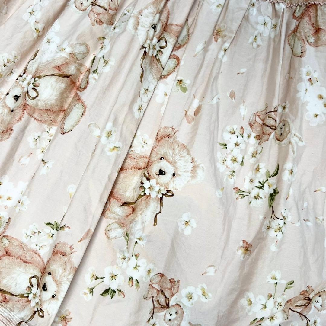 定価12万 タグ付 PINKHOUSE 2025 桜テディのワンピース ピンク