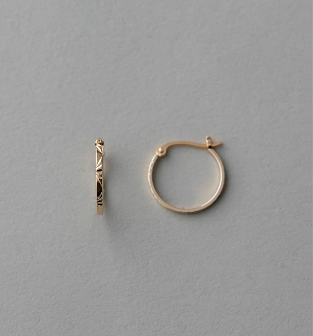 ete クレールK10 フープピアス　片耳のみ　エテ