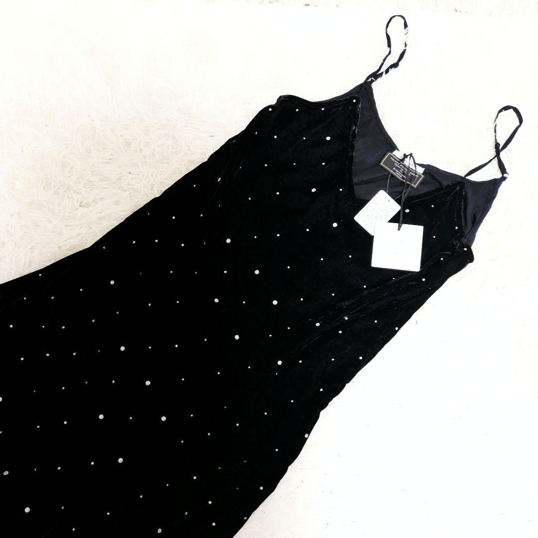 【新品】クチュールドアダム グリッターベルベットキャミドレス　サイズ36