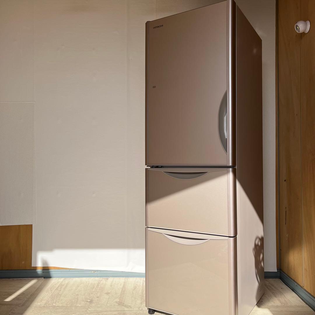 配送設置無料　HITACHI 自動製氷機付き冷蔵庫