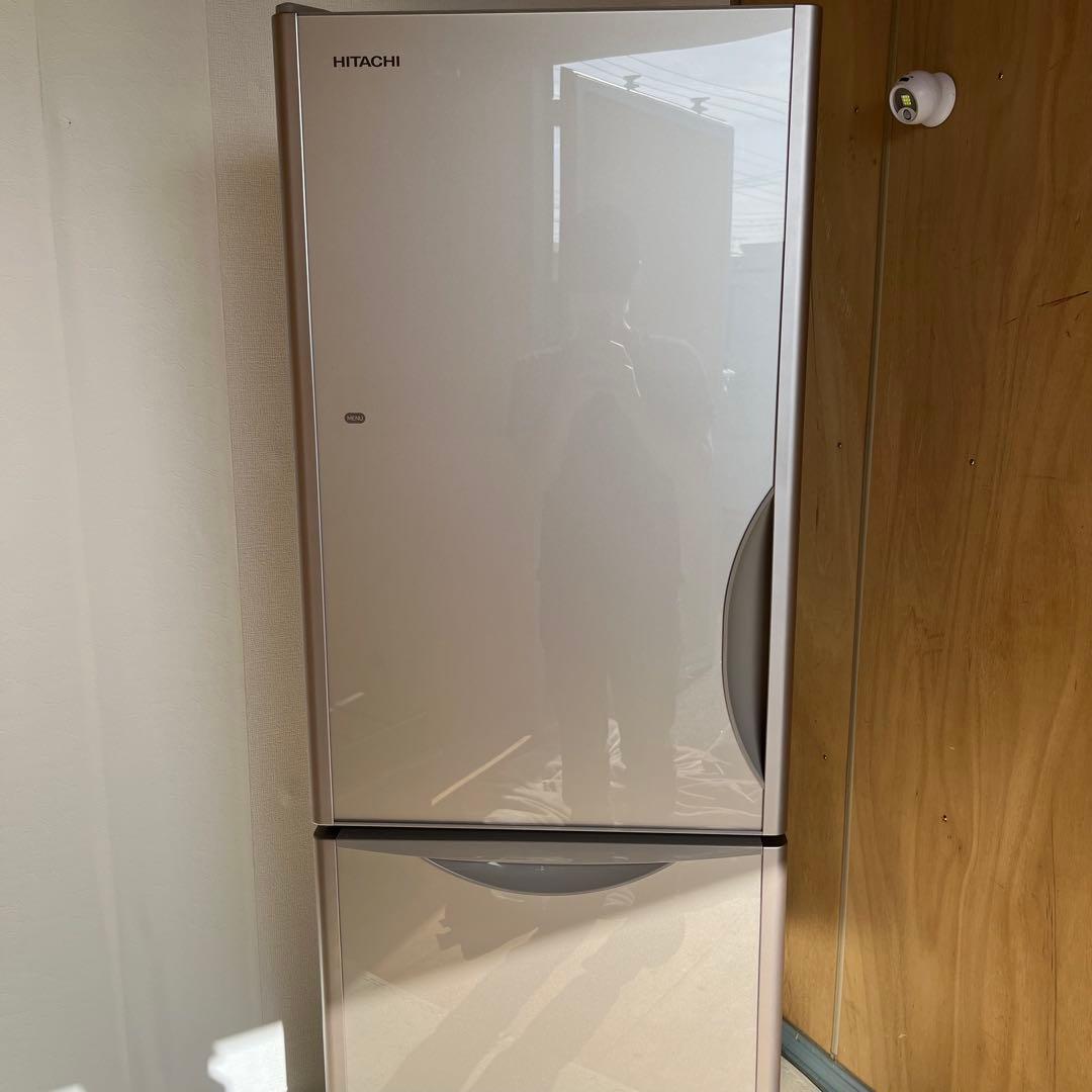 配送設置無料　HITACHI 自動製氷機付き冷蔵庫