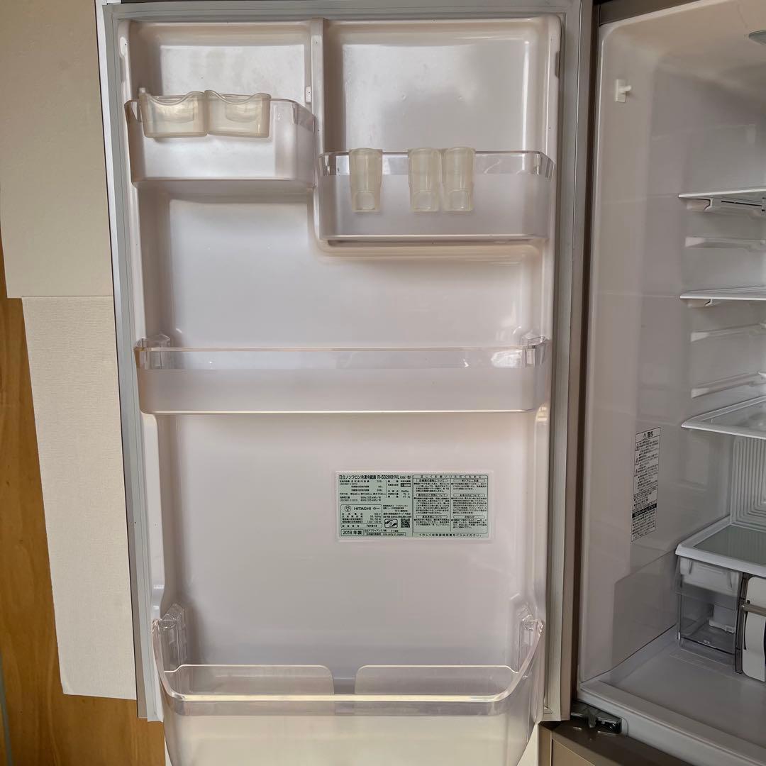 配送設置無料　HITACHI 自動製氷機付き冷蔵庫