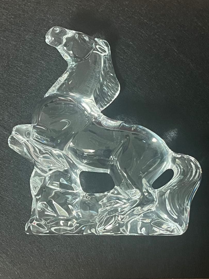 Baccarat バカラ クリスタル 干支 午 馬 置物