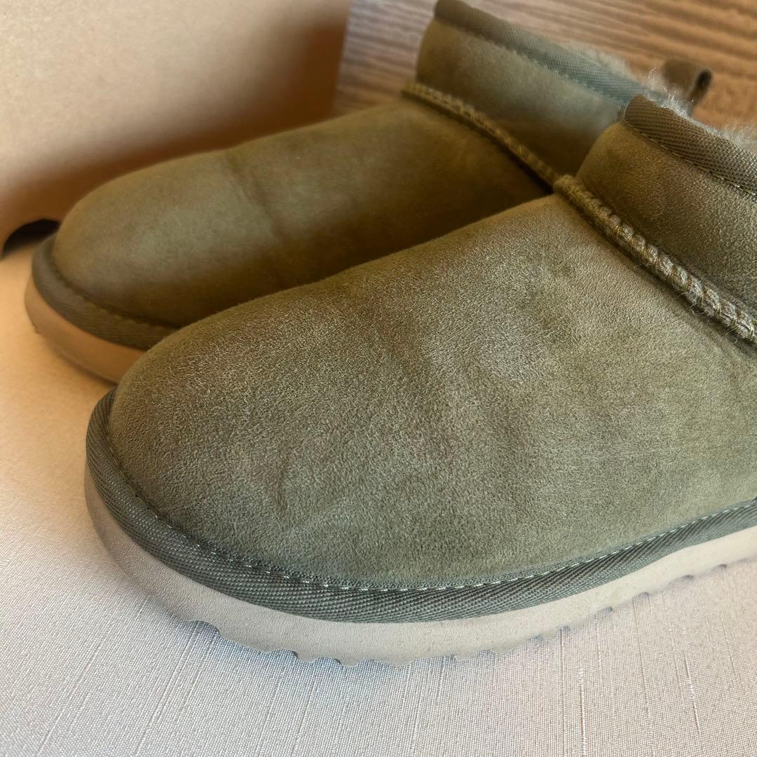 【美品】UGGアグ☆CLASSIC ULTRA MINI ムートンブーツ 23