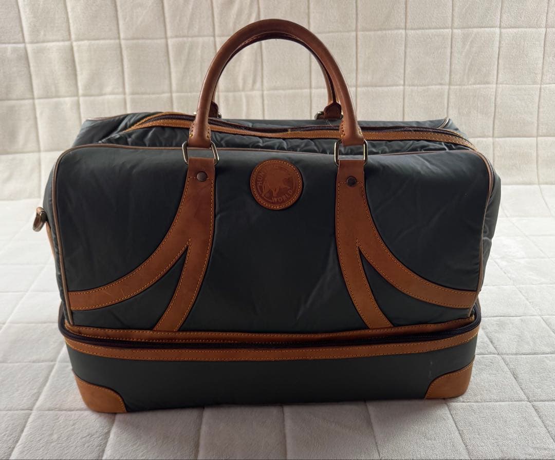 希少　HUNTINGWORLD ボストンバッグ　ゴルフ用バッグ　シューズケース付