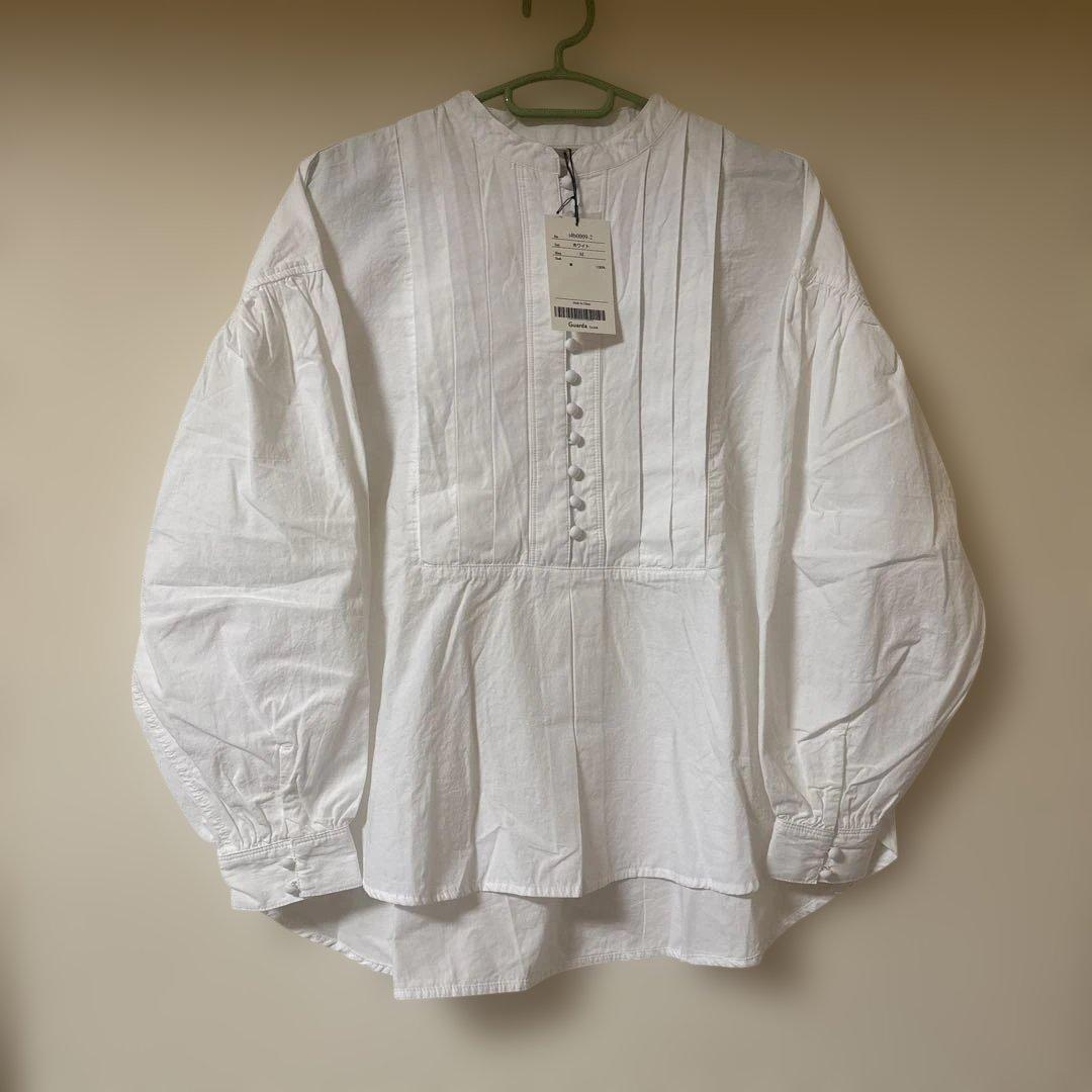 ソウルベリーブラウス　私のくるみ釦ブラウス　ホワイト　Ｍ