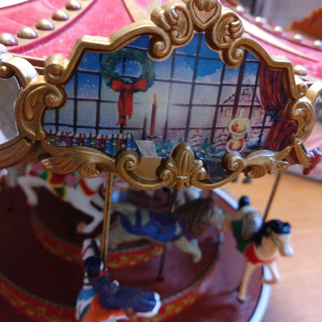 オルゴール Mr. Christmas Triple Decker Carousel