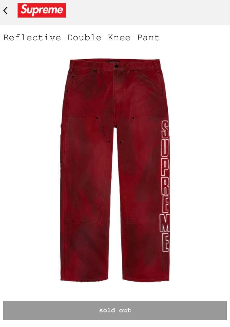 パンツ Gucci pon  Supreme Reflective Double