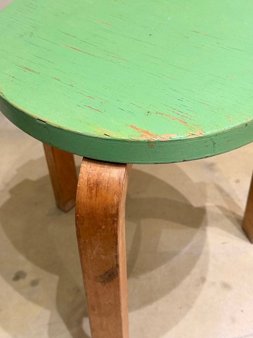 1940年代 artek Stool 60 Alvar Aalto希少グリーン