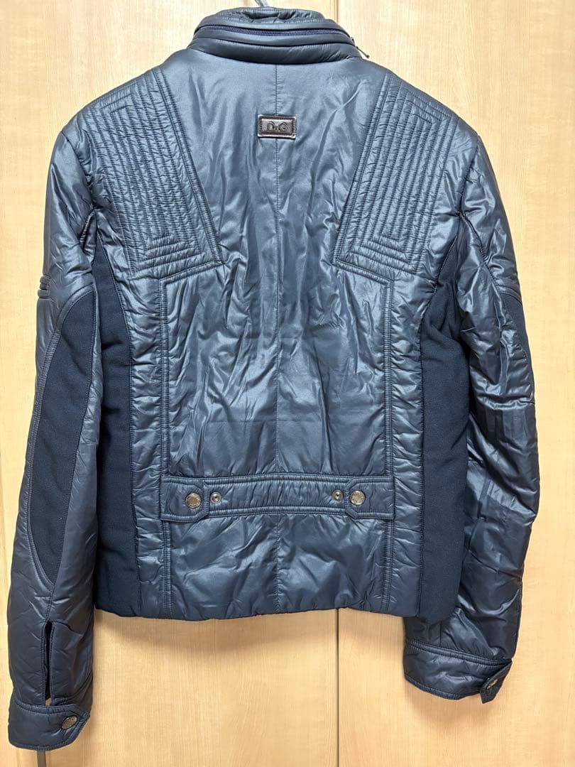 DOLCE&GABBANA ネイビーダウンジャケット　フードあり