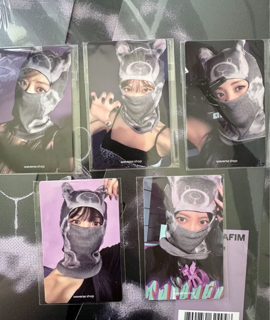 LE SSERAFIM  weverse  両面トレカ　5枚コンプセット