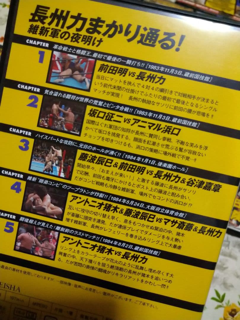 新日本プロレス　長州力　グレートムタ　天龍源一郎　武藤敬司　前田日明