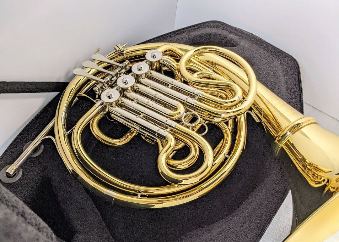 【美品】Wenzel Meinl フルダブルホルン 105