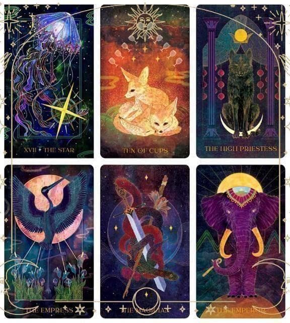 【正規品タロットカード】芸術的で美麗✨神秘的で幻想的に描かれた動物たちのデッキ