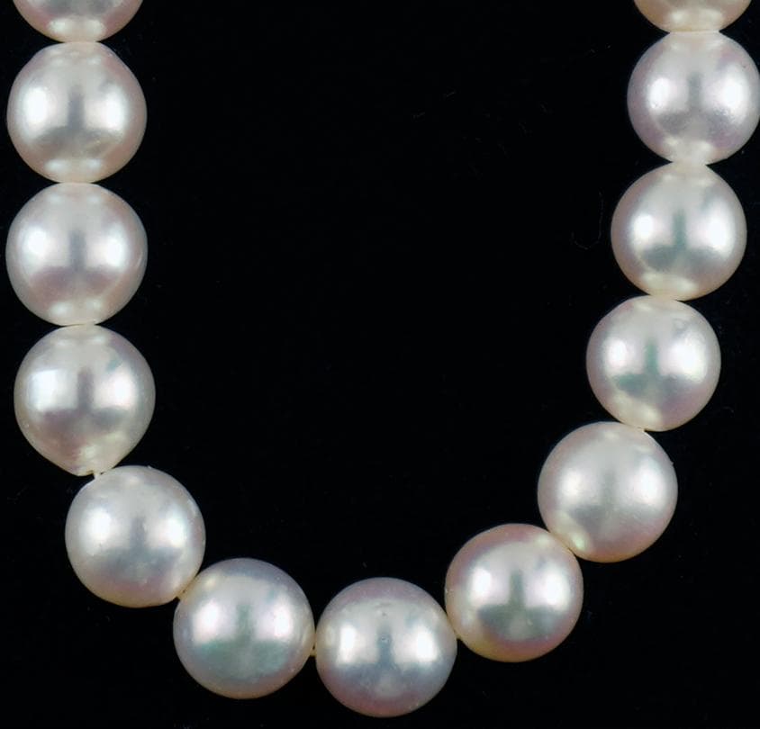 ふく様用 大粒あこや真珠9.0㎜～9.5㎜ネックレス鑑別ソーティング付き