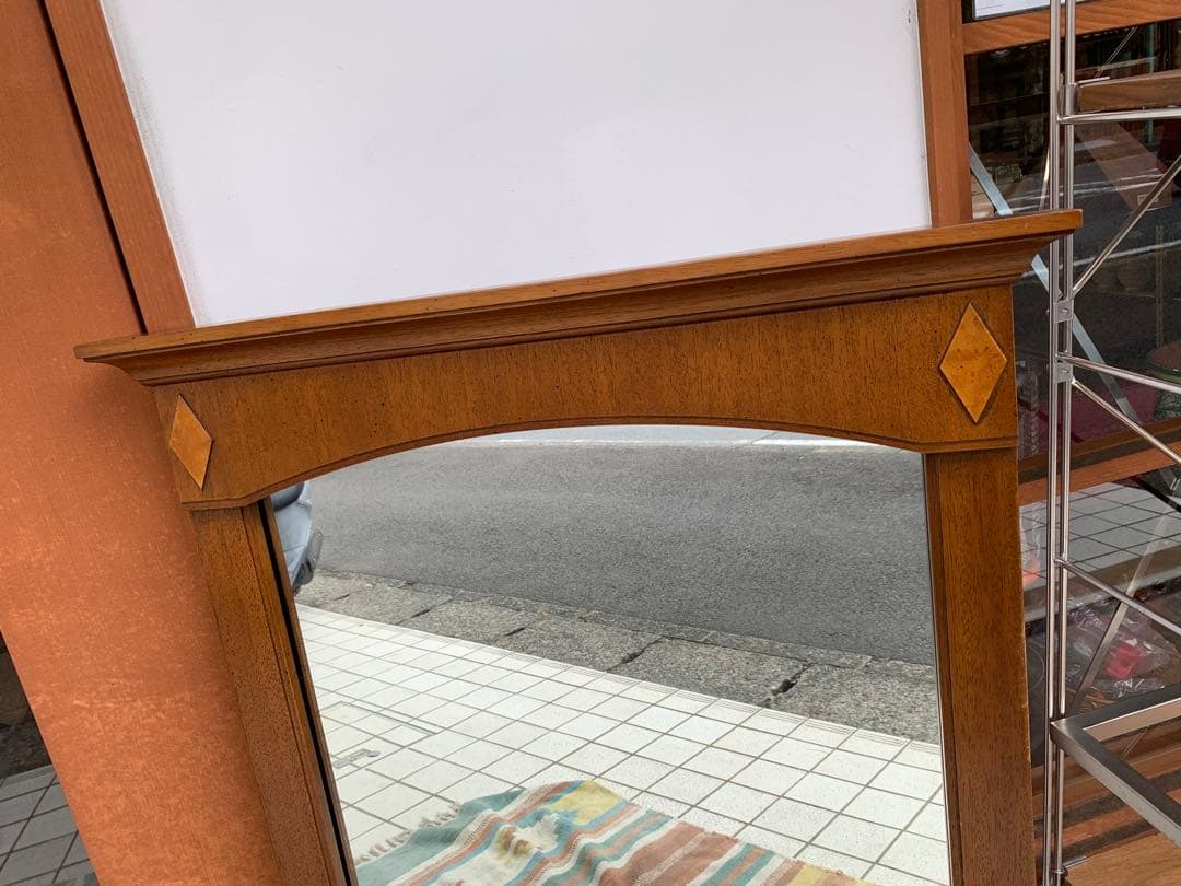 N0712-16★DREXEL ドレクセル ウォールミラー 木製縁 姿見