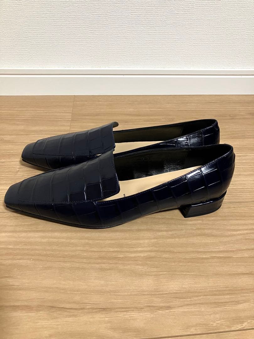 【新品未使用】FABIO RUSCONI ネイビー ローファー size38