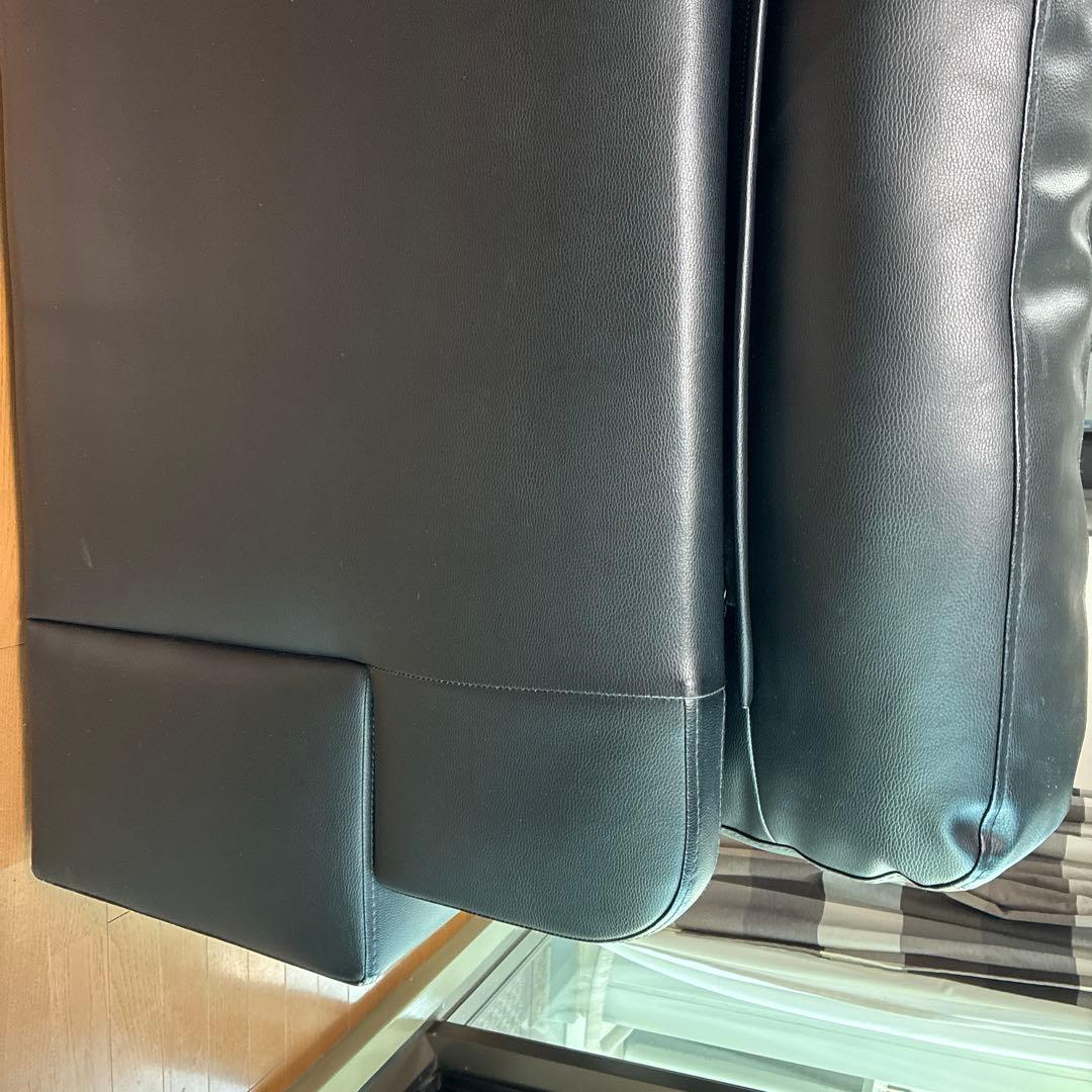 黒いレザーソファ(牛革、合成革) boss専用
