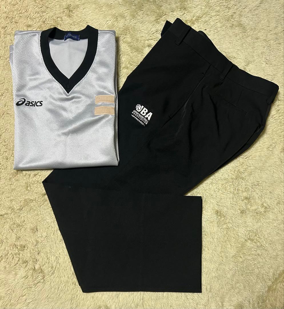 公式 バスケットボール　レフェリーウェア 審判着　アシックス　インザペイント