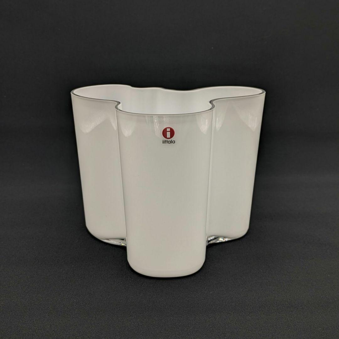 0603【美品】イッタラ アアルト コレクション ベース 120mm ホワイト