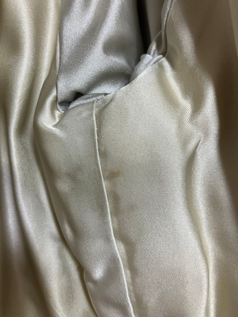 岐阜毛被　フォックスファー　リアルファー　毛皮コート 11号　クリームグレー