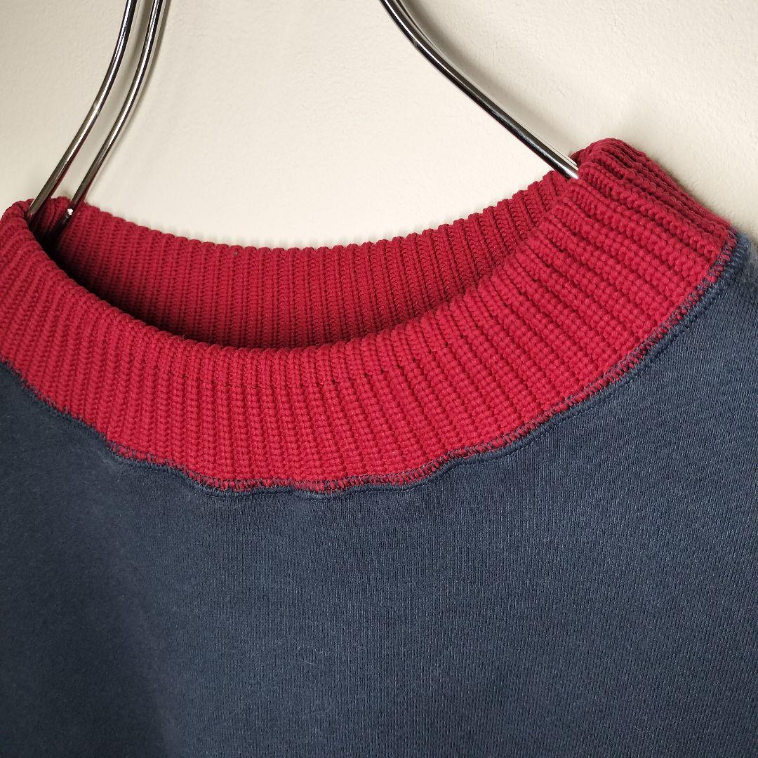 kolor カラー オーバーサイズ 切替モッズネック ニットスウェット XL相当