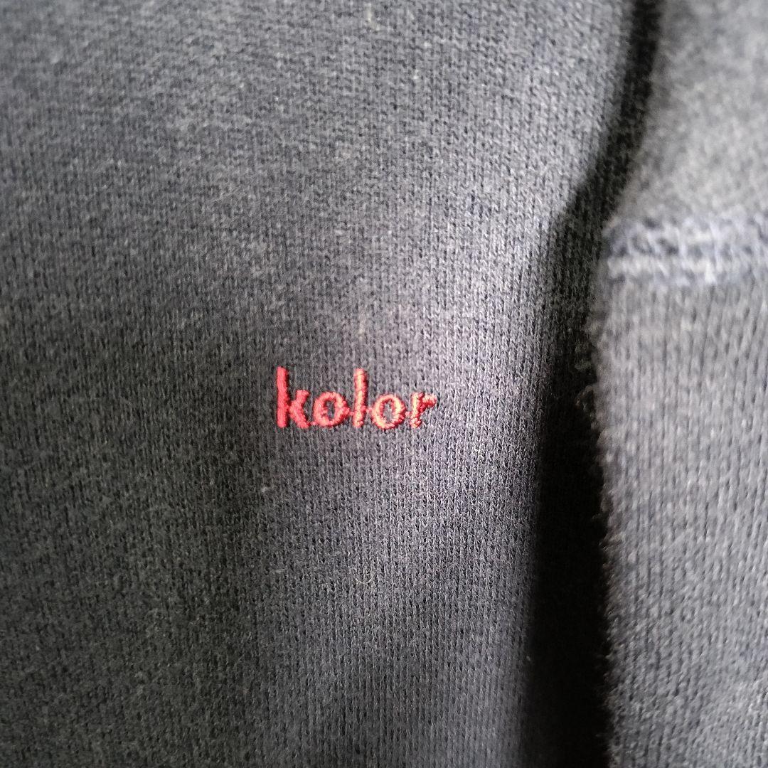 kolor カラー オーバーサイズ 切替モッズネック ニットスウェット XL相当