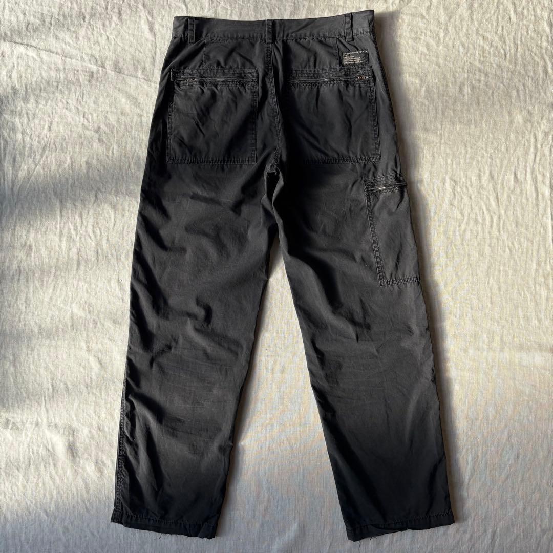 希少 OLD STUSSY y2k マルチジップ カーゴパンツ ブラック 32