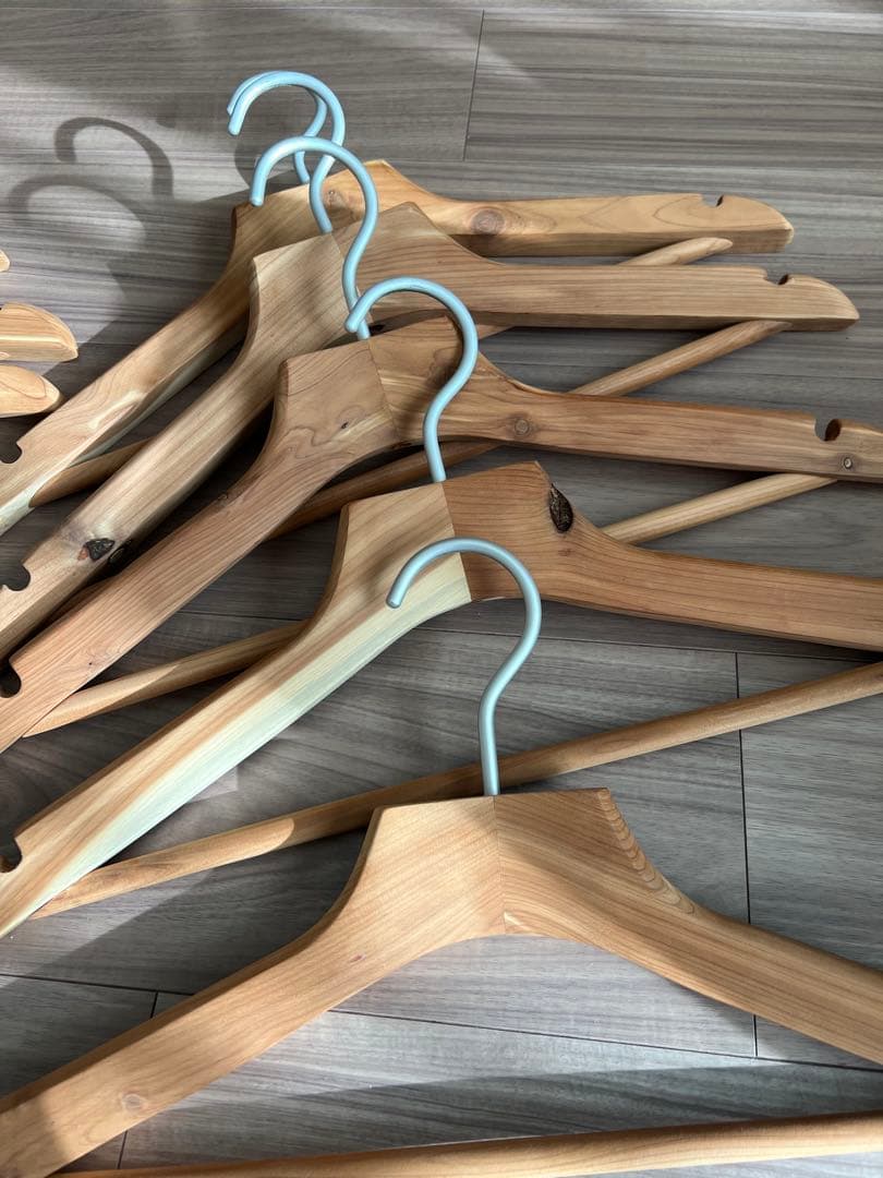 【廃盤品】無印良品 レッドシダーハンガー 10本セット