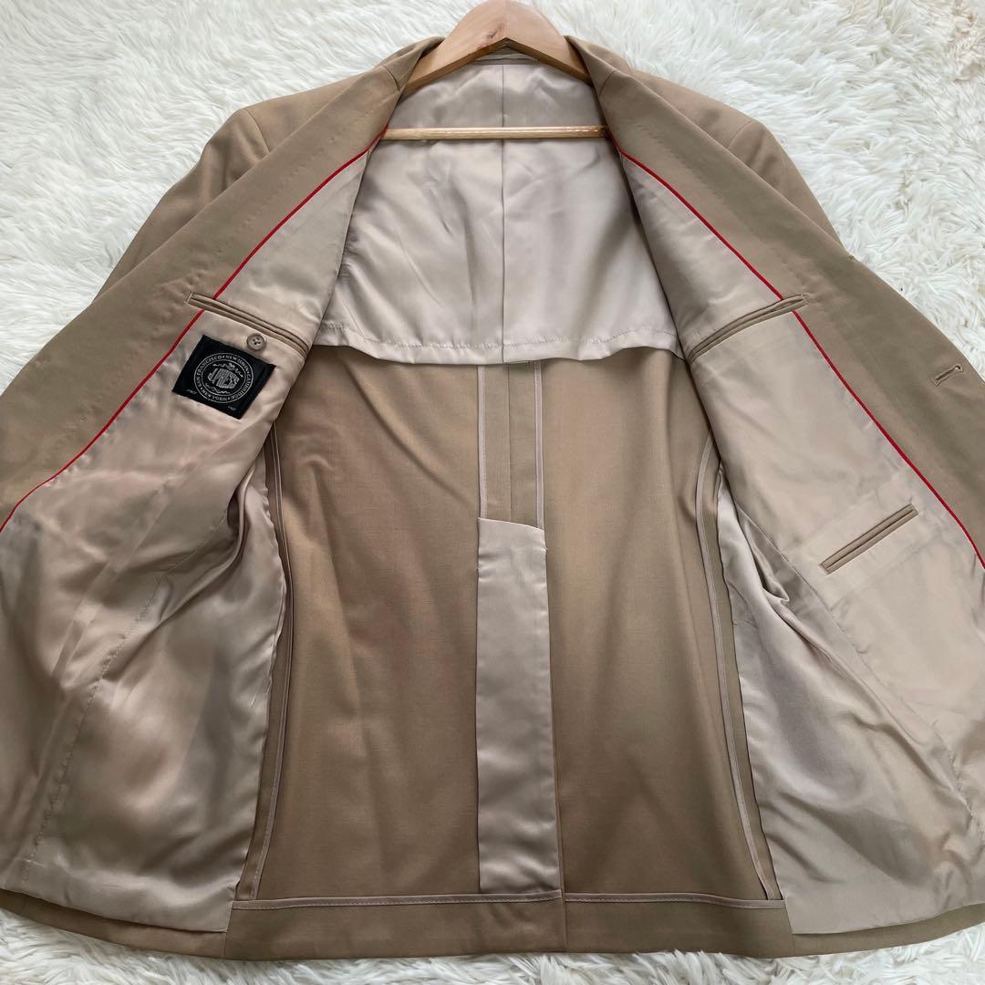 極美品✨ジェイプレス　テーラードジャケット　金ボタン　段返り　パイピング赤　M