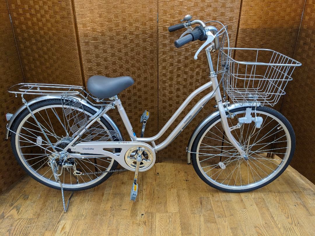 U081 美品　普通自転車　２４インチ　6段変速