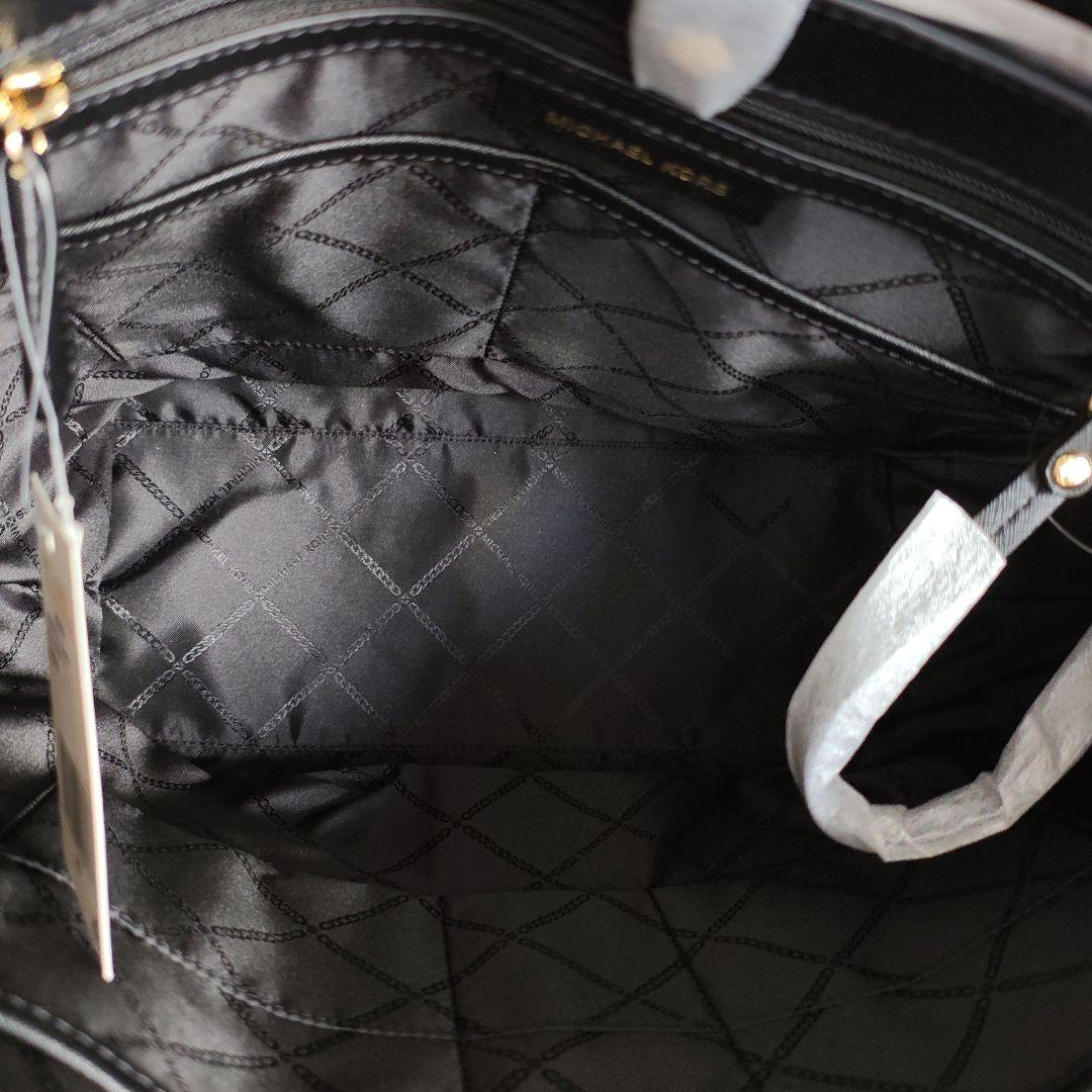 【新品・未使用】MICHAEL KORS ブラック 革トートバッグ