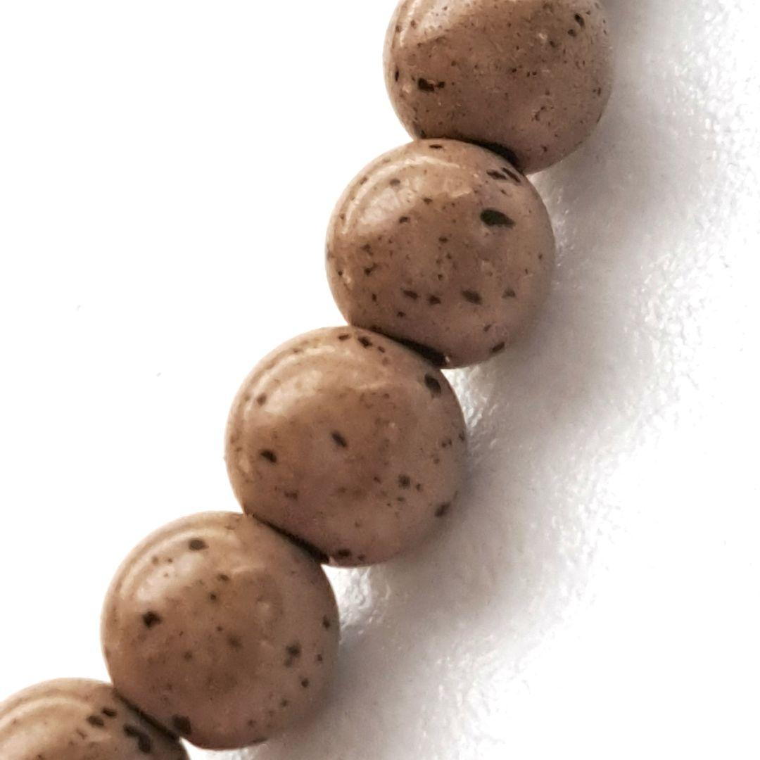 高純度 台湾産 北投石 ブレスレット 細め華奢タイプ 4.3㎜ 着ける温泉