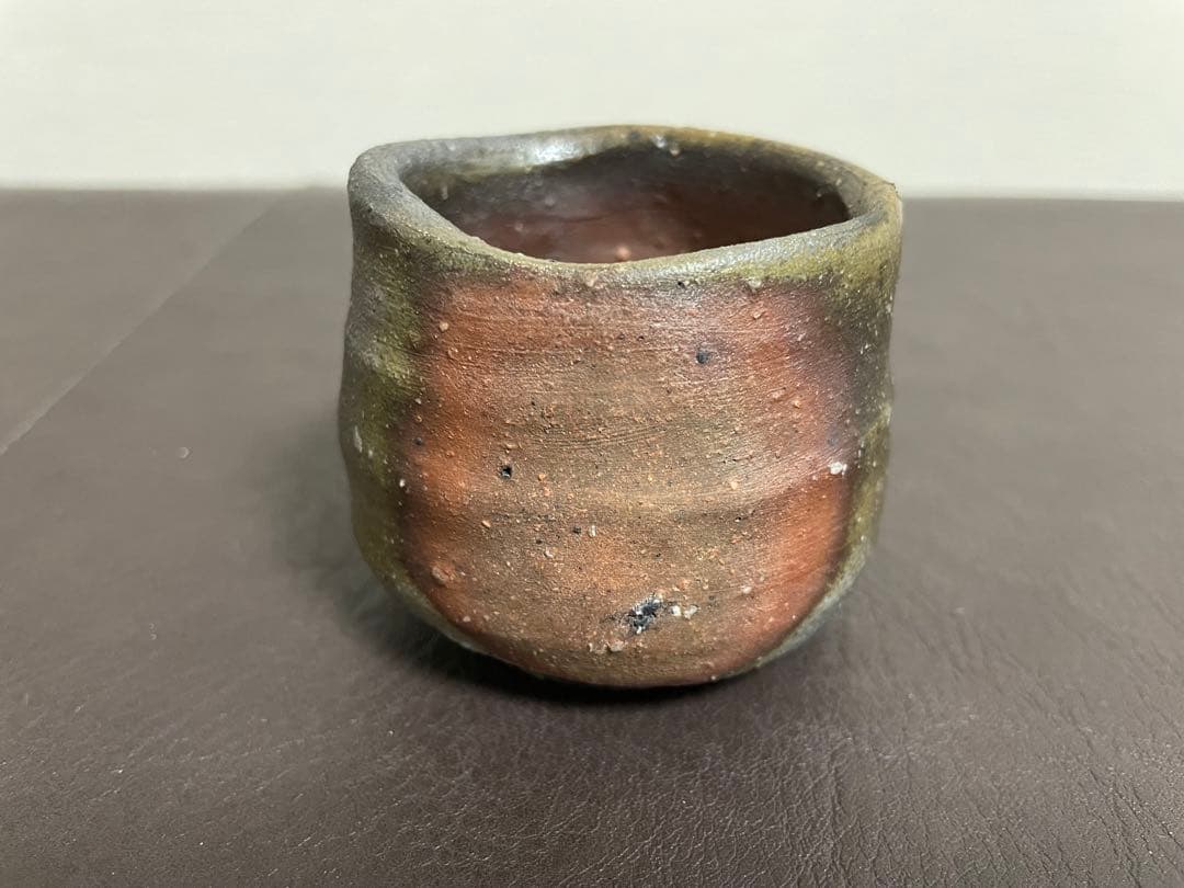 中村六郎　備前　ぐい呑　共箱　栞　酒器