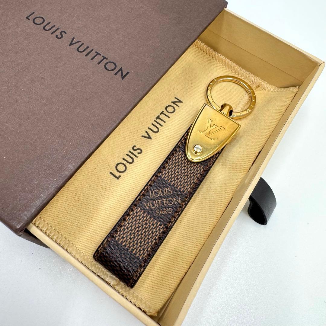 ルイヴィトン ポルトクレ ドラゴンヌ ダミエ キーホルダー キーリング